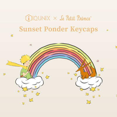 IQUNIX x Little Prince Sunset Ponder Keycaps Set
