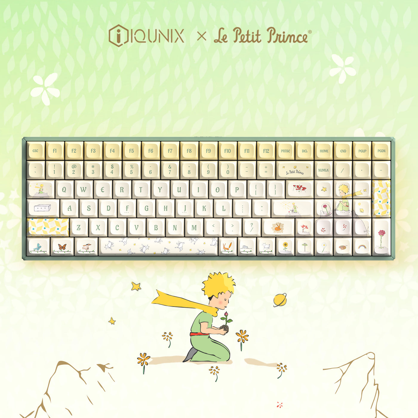 IQUNIX x Le Petit Prince F97 Floral Date Mechanical Keyboard