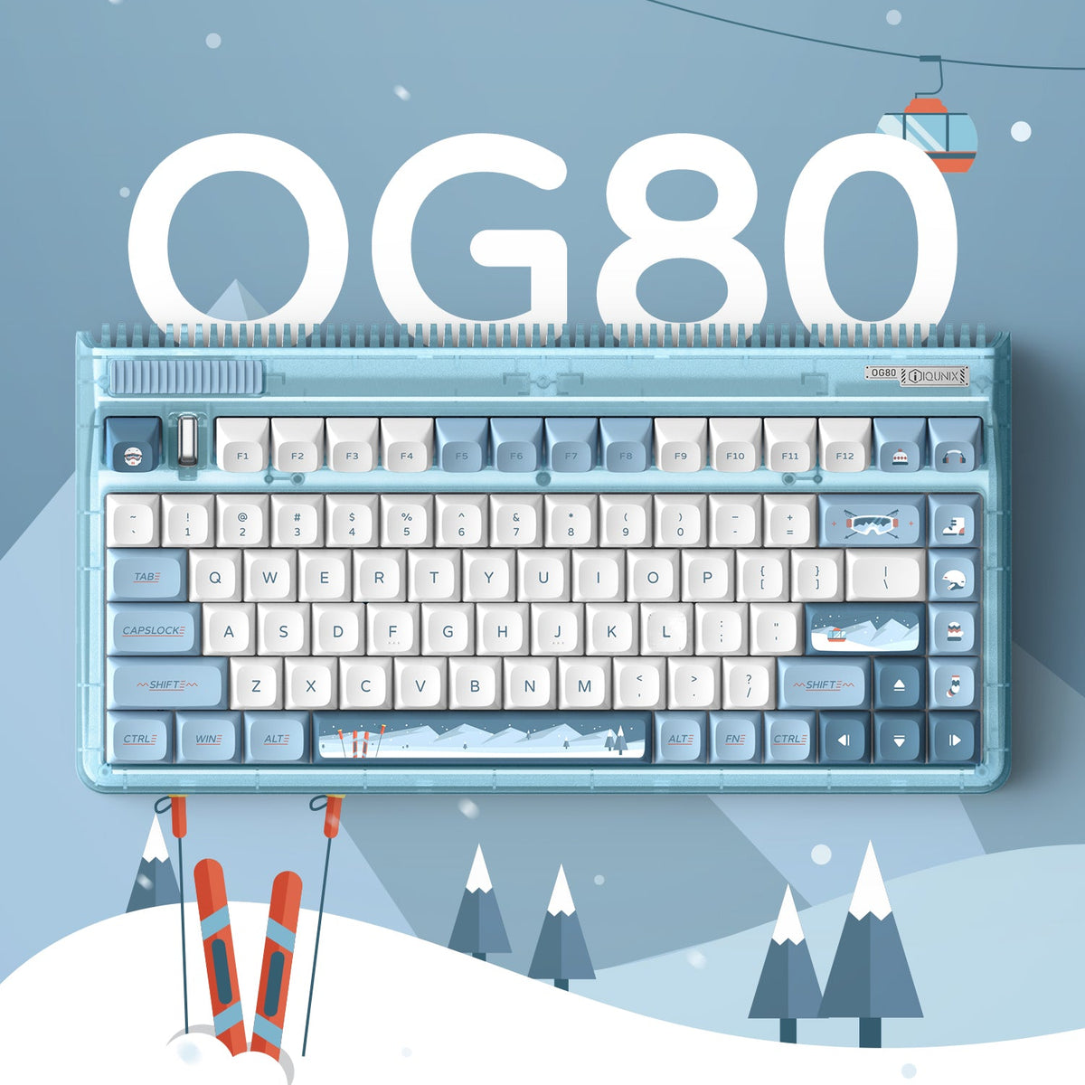 IQUNIX OG80 Wintertide Wireless Mechanical Keyboard | TKL Gaming