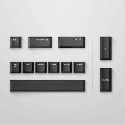 PBT double shot keycaps wireless keyboard