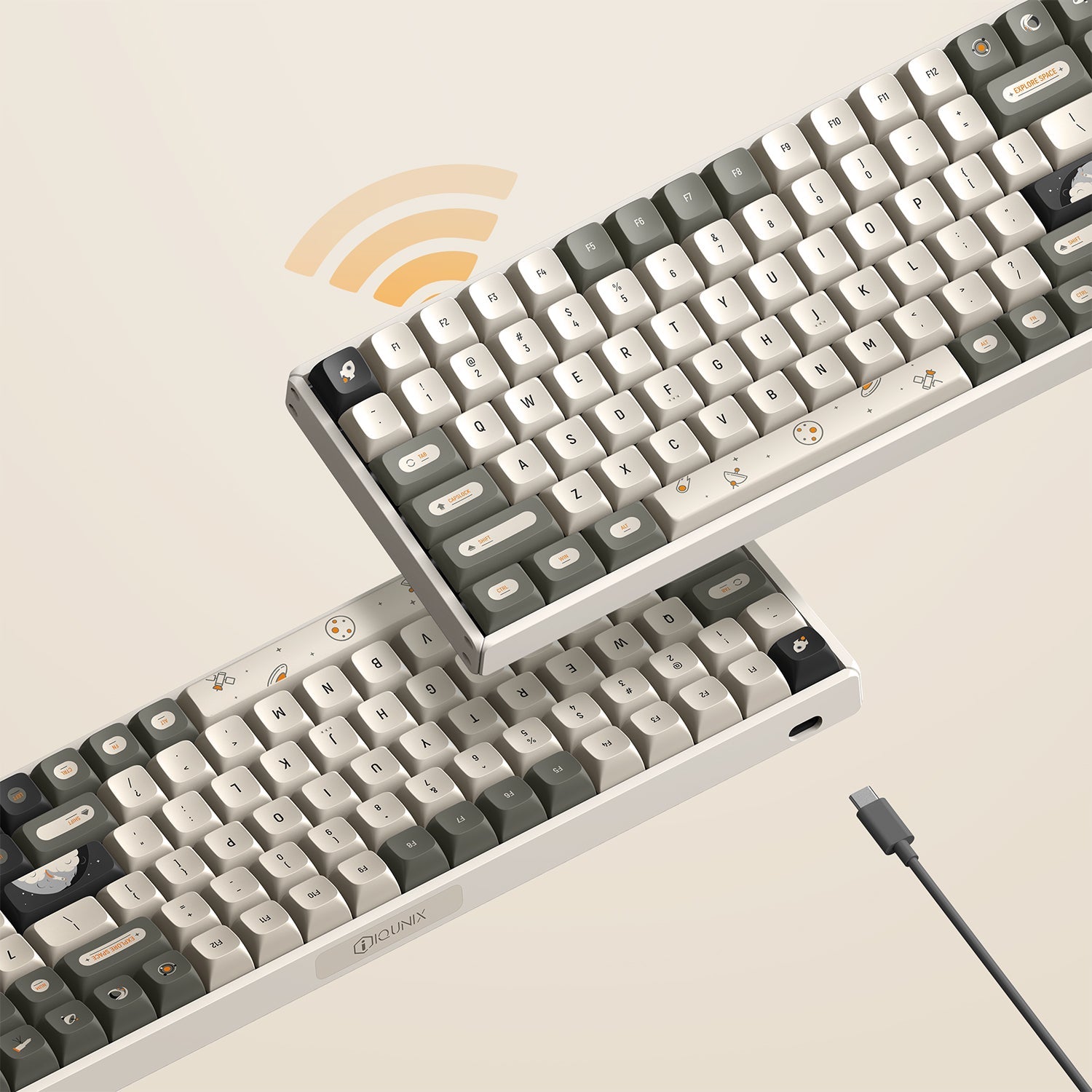 Wireless Mechanical Keyboard 2.4Ghz Bluetooth 5.1