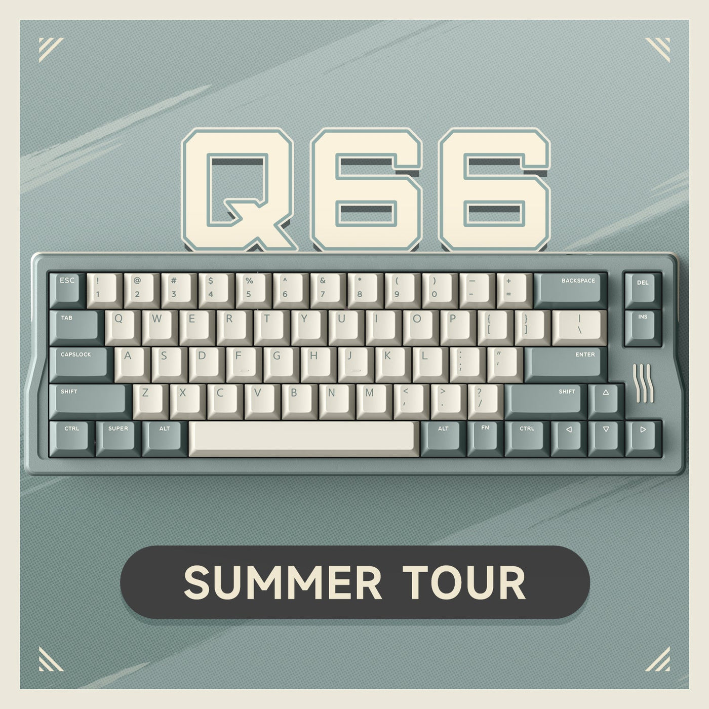 IQUNIX Q66 Summer Tour Wireless Mechanical Keyboard