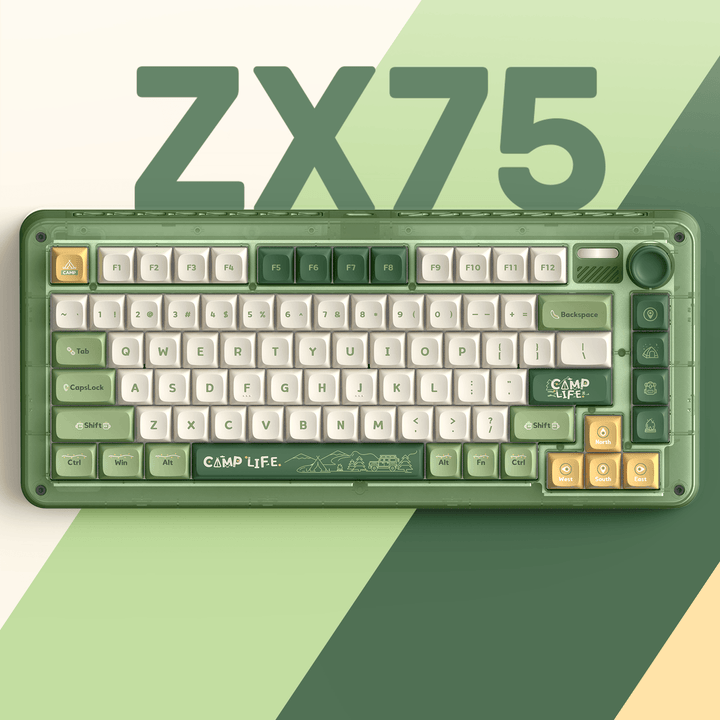 IQUNIX ZX75 Camping Wireless Mechanical Keyboard | TKL Gaming IQUNIX ZX75 Camping Wireless Mechanical Keyboard | TKL Gaming