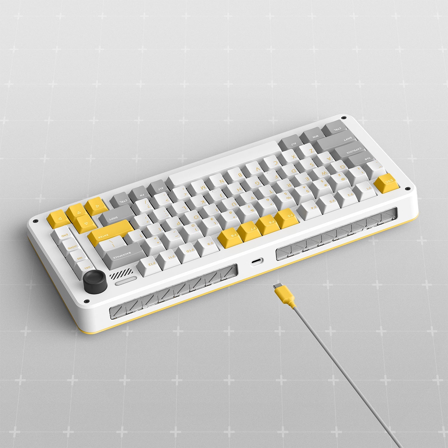 mechanical keyboards with media control knob