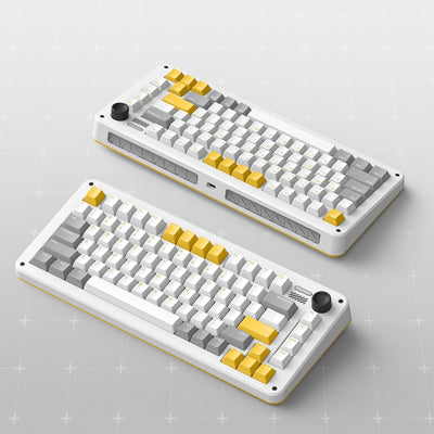 70% keyboards yellow grey keyboards custom keyboards