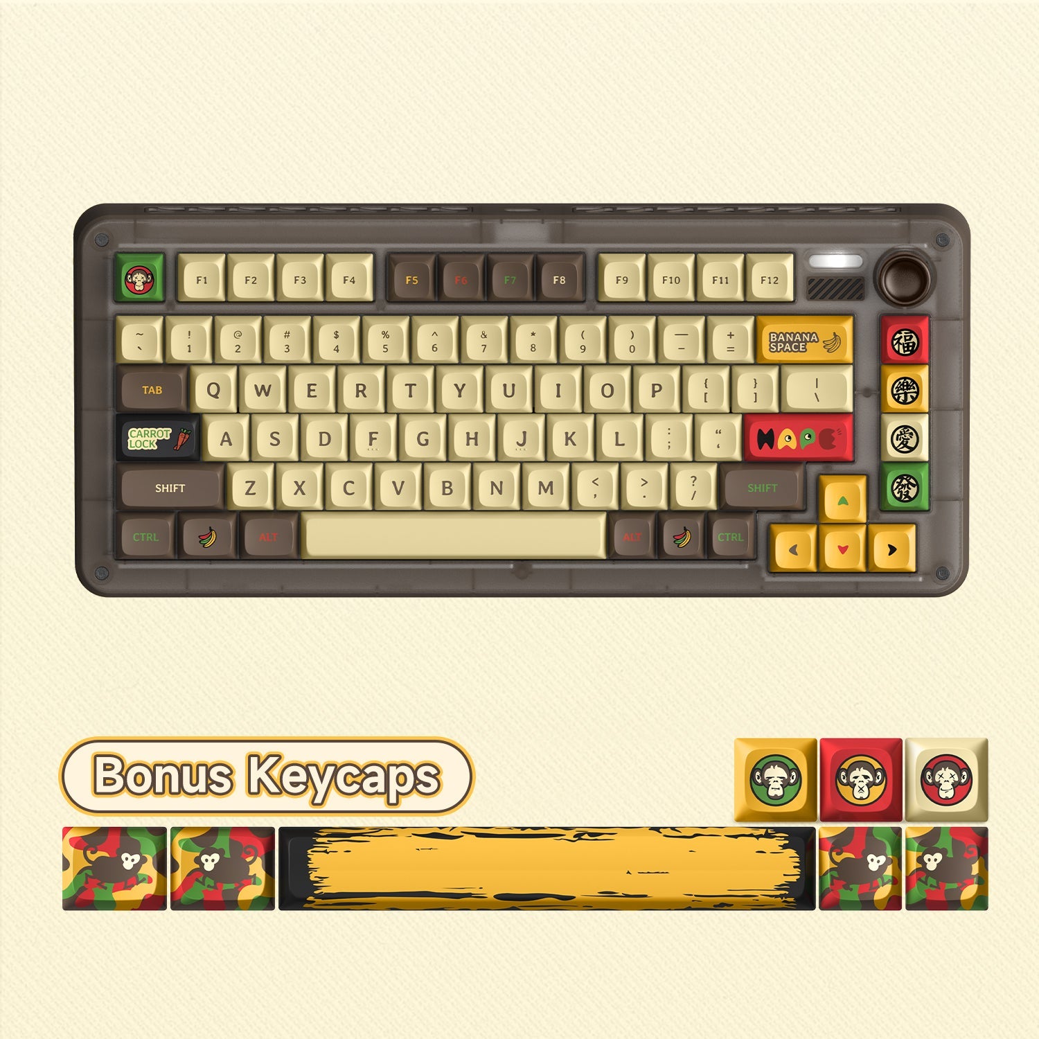 IQUNIX ZX75 Happy Ape Wireless Mechanical Keyboard