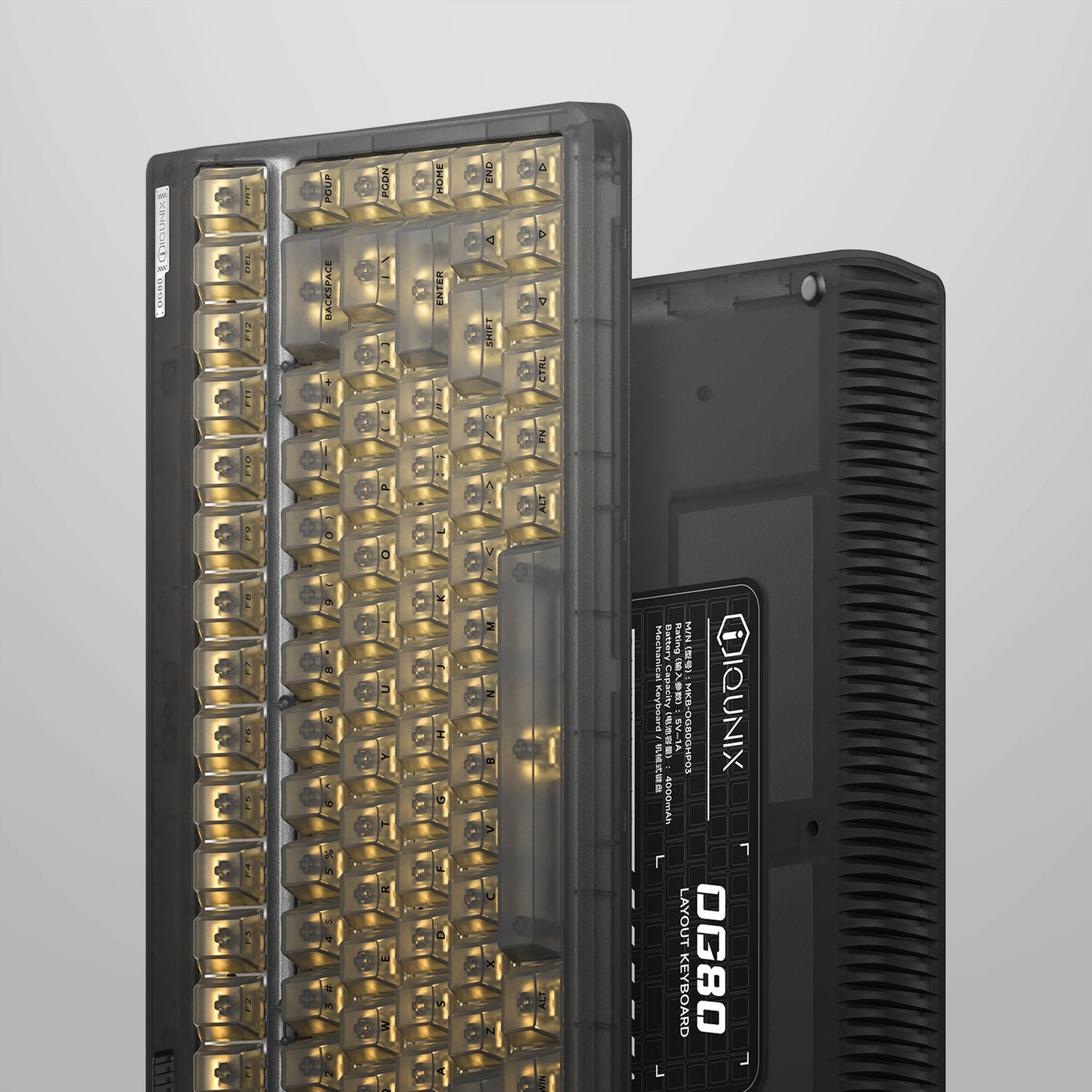 IQUNIX OG80 Dark Side Hot Swappable Wireless Mechanical Keyboard